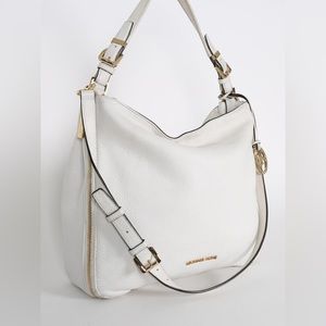 MICHAEL KORS Essex Ivory Leather Hobo